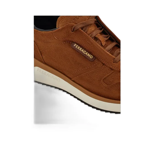 Logo-Detail Suede Sneakers