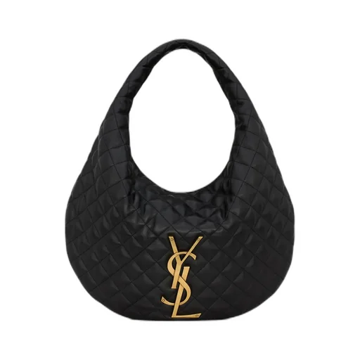 Saint Laurent Quilted Hobo Shoulder Bag