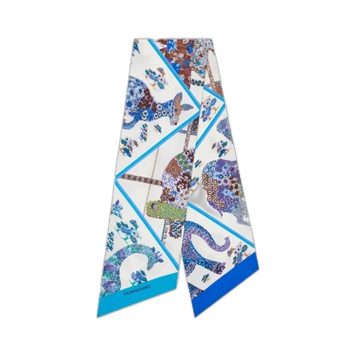 Patchwork Printed Silk Scarf