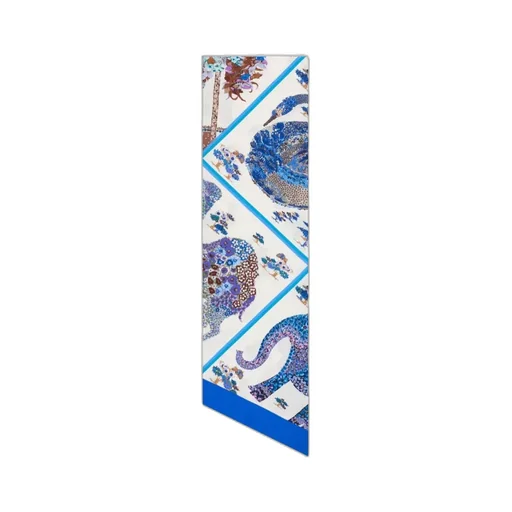 Patchwork Printed Silk Scarf