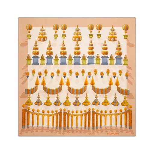 Giardino Print Silk Scarf