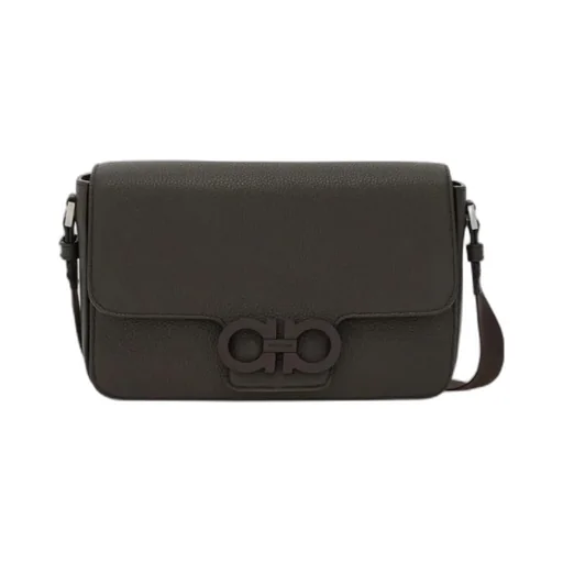 Double Gancini Messenger Bag