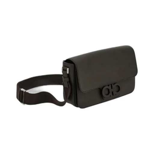 Double Gancini Messenger Bag