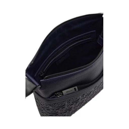 Embossed Gancini Messenger Bag
