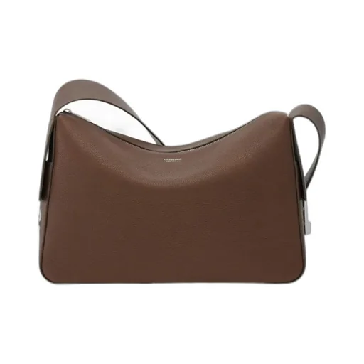 Messenger Bag With Gancini Buckles