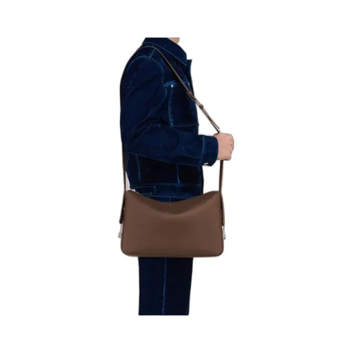 Messenger Bag With Gancini Buckles