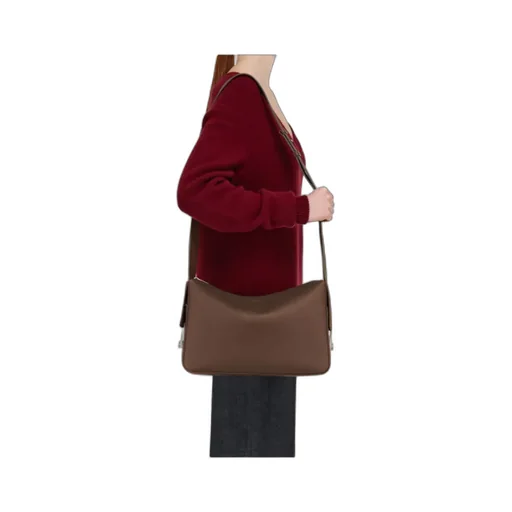 Messenger Bag With Gancini Buckles