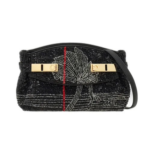 Hug Soft Crossbody Bag With Sequins