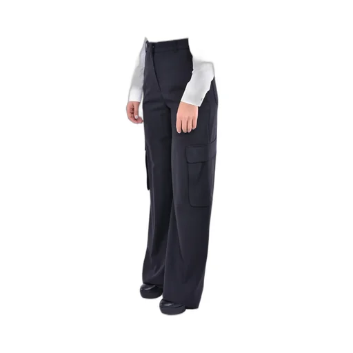 Max Mara Studio High Waisted Straight Leg Trousers
