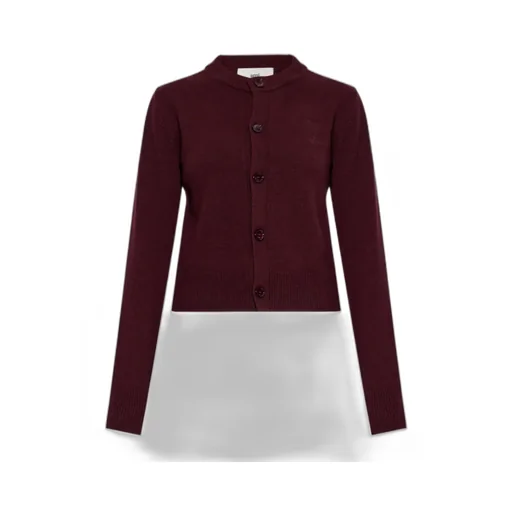 Button Embroidered Cardigan
