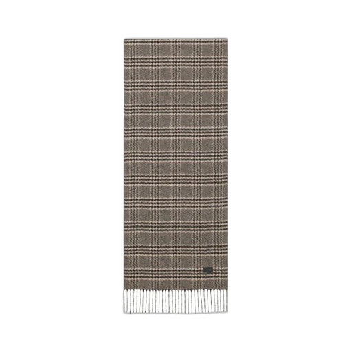 Saint Laurent Checked Fringed Scarf