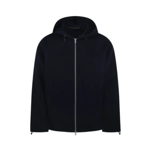 Zip-Up Drawstring Hoodie