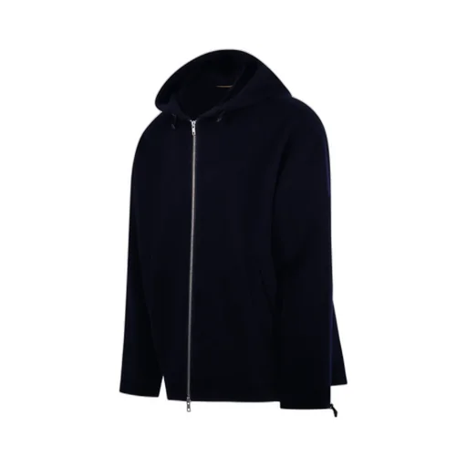 Zip-Up Drawstring Hoodie