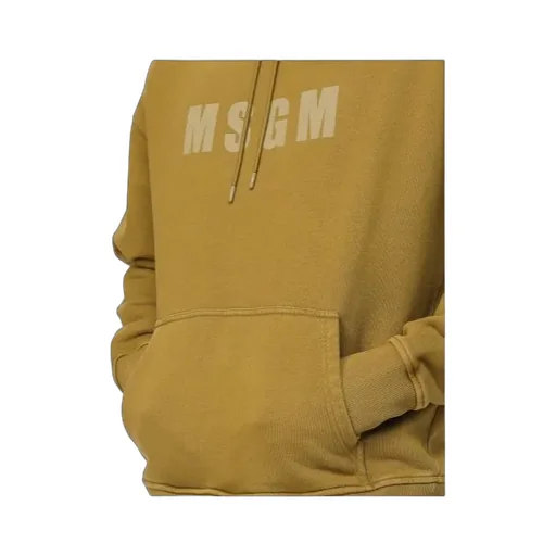 Msgm Logo Printed Drawstring Hoodie