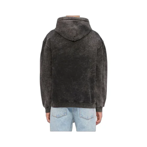 Msgm Family Business Print Marbled Jersey Hoodie