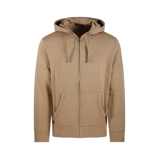 Polo Ralph Lauren Logo Embroidered Zip-Up Drawstring Hoodie