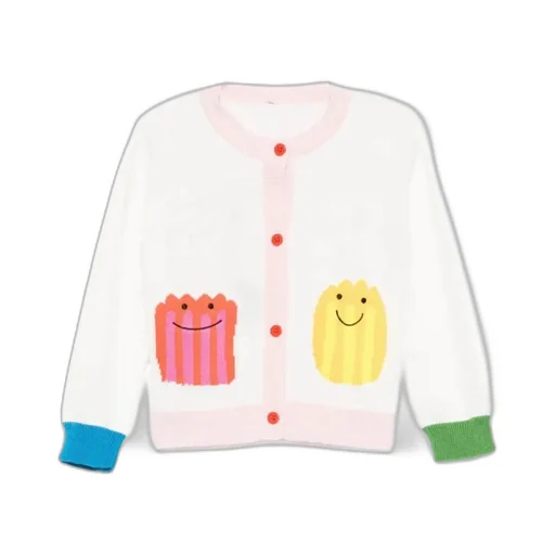 Stella Mccartney Kids Happy-Faces Crewneck Cardigan