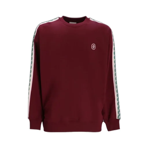 Tape-Detail Cotton Sweatshirt