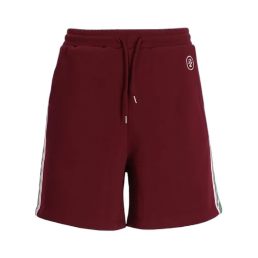 Side-Stripe Cotton Shorts