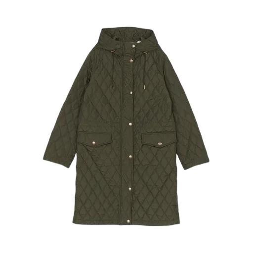 Quilted Hooded Cotton Coat