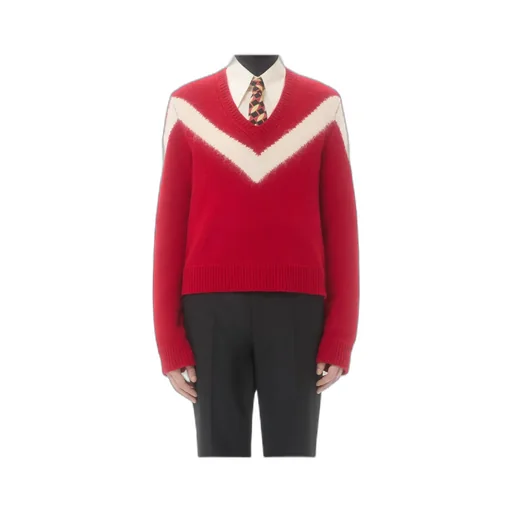 Valentino V-Neck Long-Sleeved Jumper