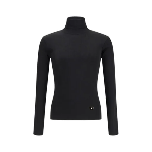 Valentino Turtleneck Long-Sleeve Knit Sweater