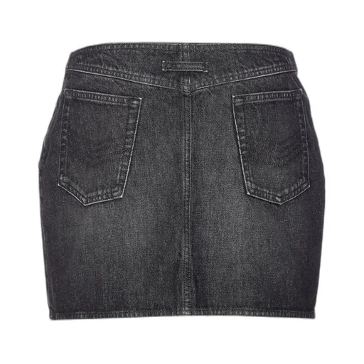 Jean Paul Gaultier Zipped Denim Mini Skirt