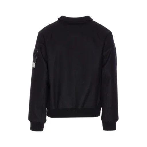 Stone Island Logo Patch Zip-Up Jacket