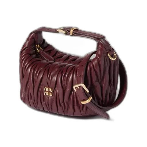 Matelassé Nappa Leather Clutch