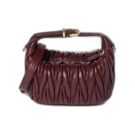 Matelassé Nappa Leather Clutch