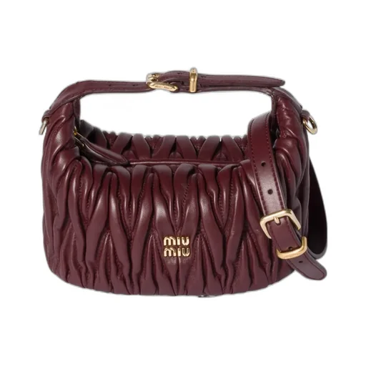 Matelassé Nappa Leather Clutch