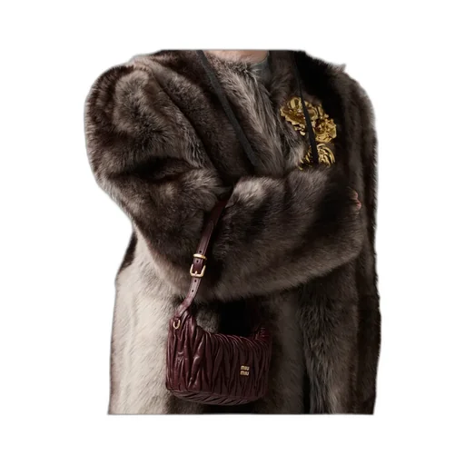 Matelassé Nappa Leather Clutch