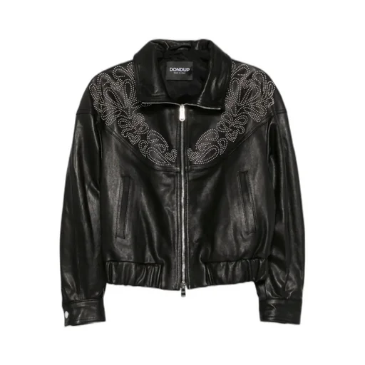 Embellished Leather Jacket