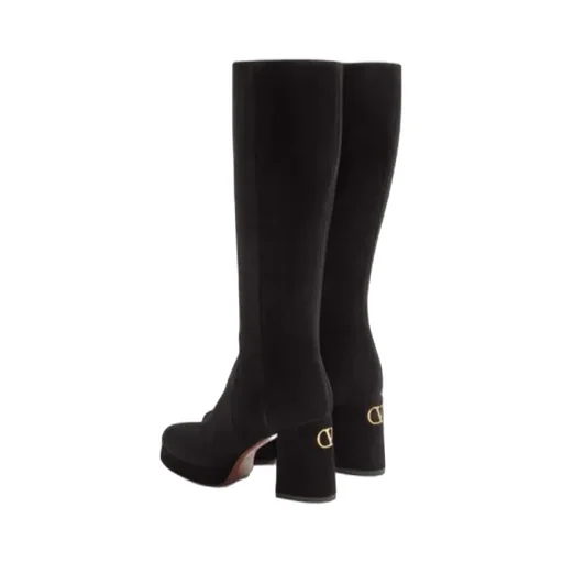 Fawcette Platform Boot In Crust Leather 90Mm