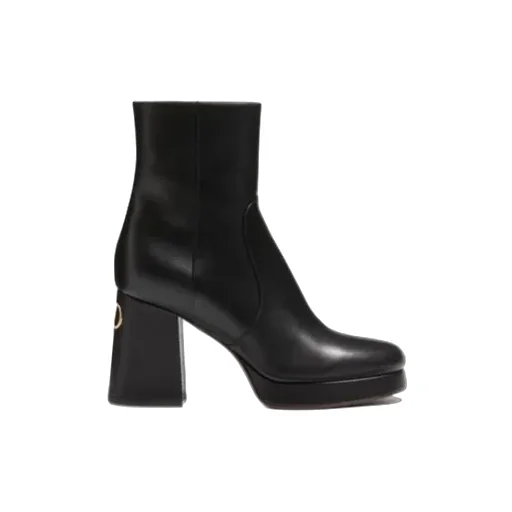 Fawcette Platform Ankle Boot In Calfskin 90Mm