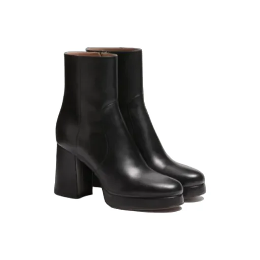 Fawcette Platform Ankle Boot In Calfskin 90Mm