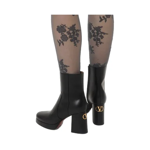 Fawcette Platform Ankle Boot In Calfskin 90Mm