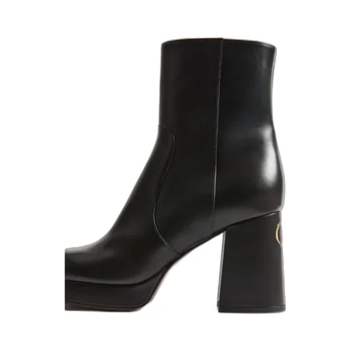 Fawcette Platform Ankle Boot In Calfskin 90Mm