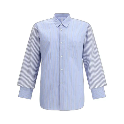 Comme Des GarÇOns Shirt Striped Layered Shirt