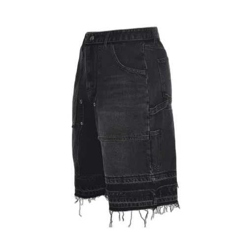 Patchwork Denim Shorts