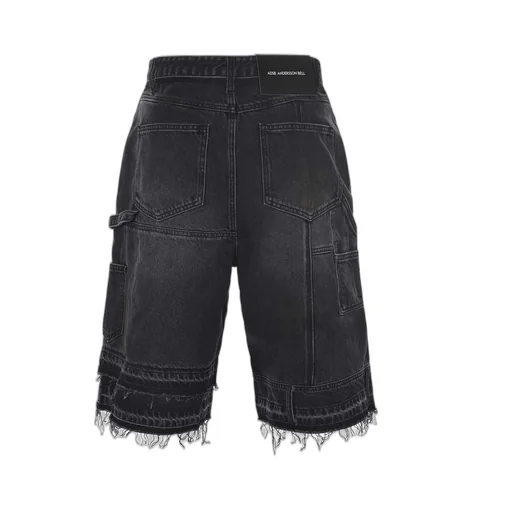 Patchwork Denim Shorts