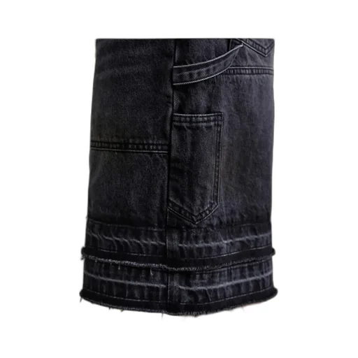 Patchwork Denim Shorts