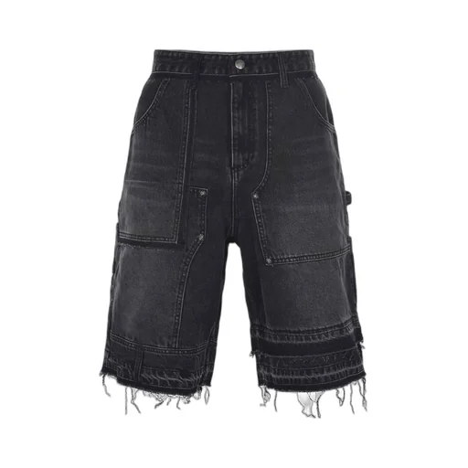 Patchwork Denim Shorts