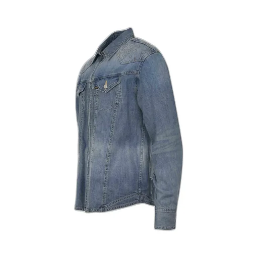 Long-Sleeved Denim Shirt