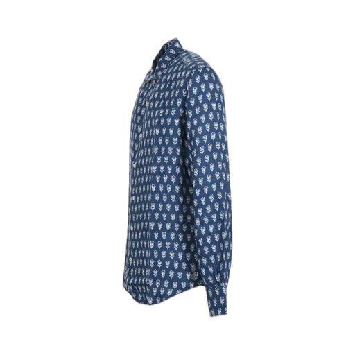 Mc2 Saint Barth Floral Printed Curved Hem Shirt