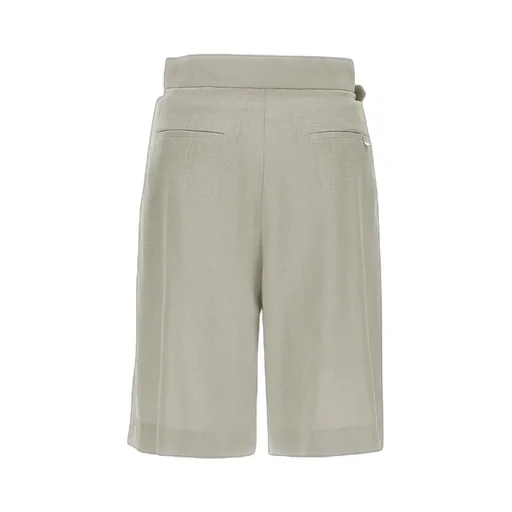 Herno Pleated Belted Shorts