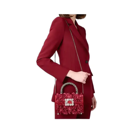 Rose-Embellishment Tote Bag