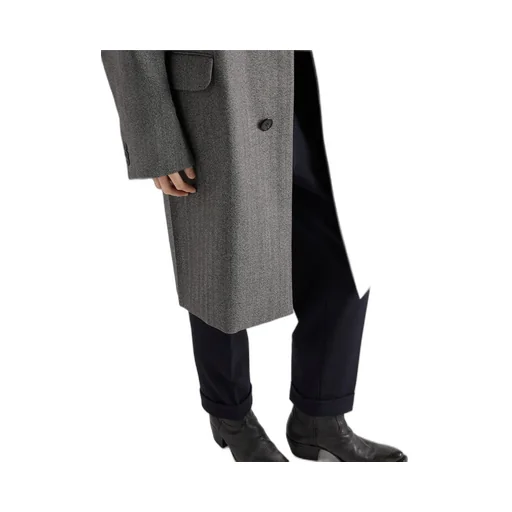 Single-Breasted Wool Coat