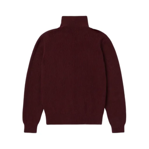 High Neck Full Zip Sweater