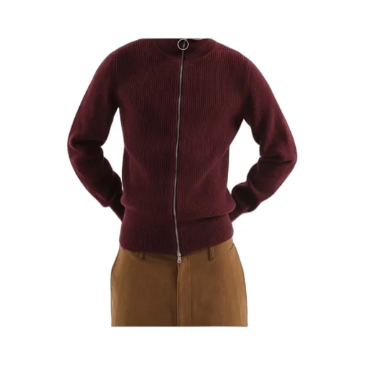 High Neck Full Zip Sweater